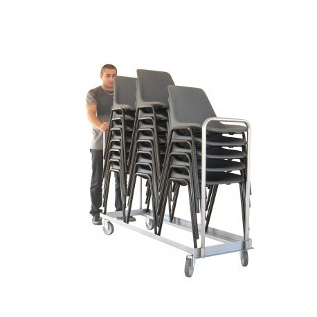 Chariot porte chaises pliables ou empilables de 150 kg