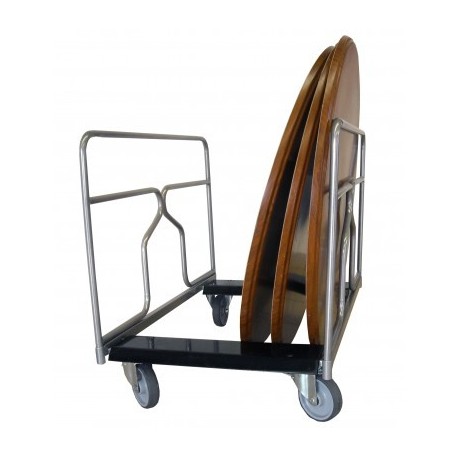 Chariot porte tables rondes ou rectangulaires de 300 kg