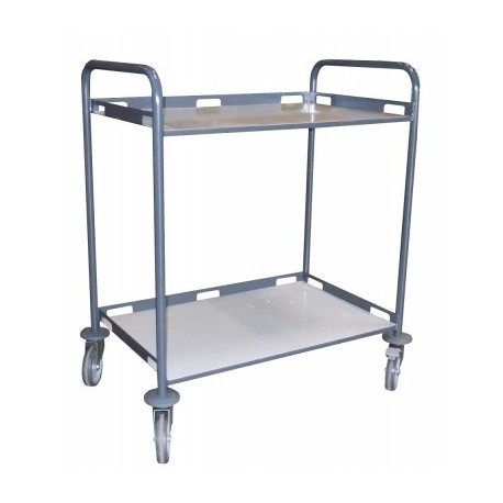 Chariot de services 2 plateaux 850 x 500 mm de 200 kg