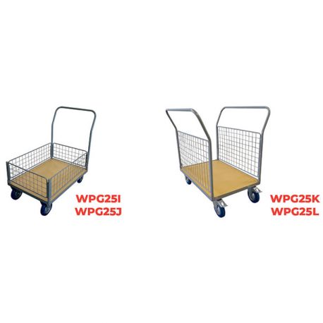 Chariot plateau en bois grang grillage 250 KG