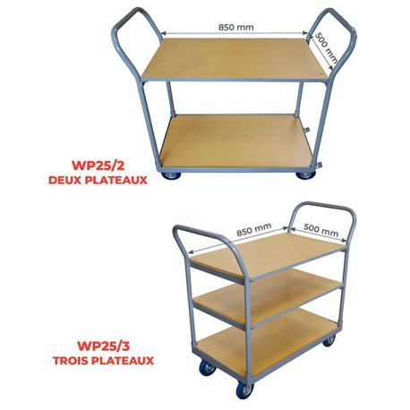 Servante en bois avec deux plateaux 250 KG