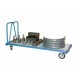 Chariot industriel pour charges lourdes 1600 x 800 mm 1200 kg